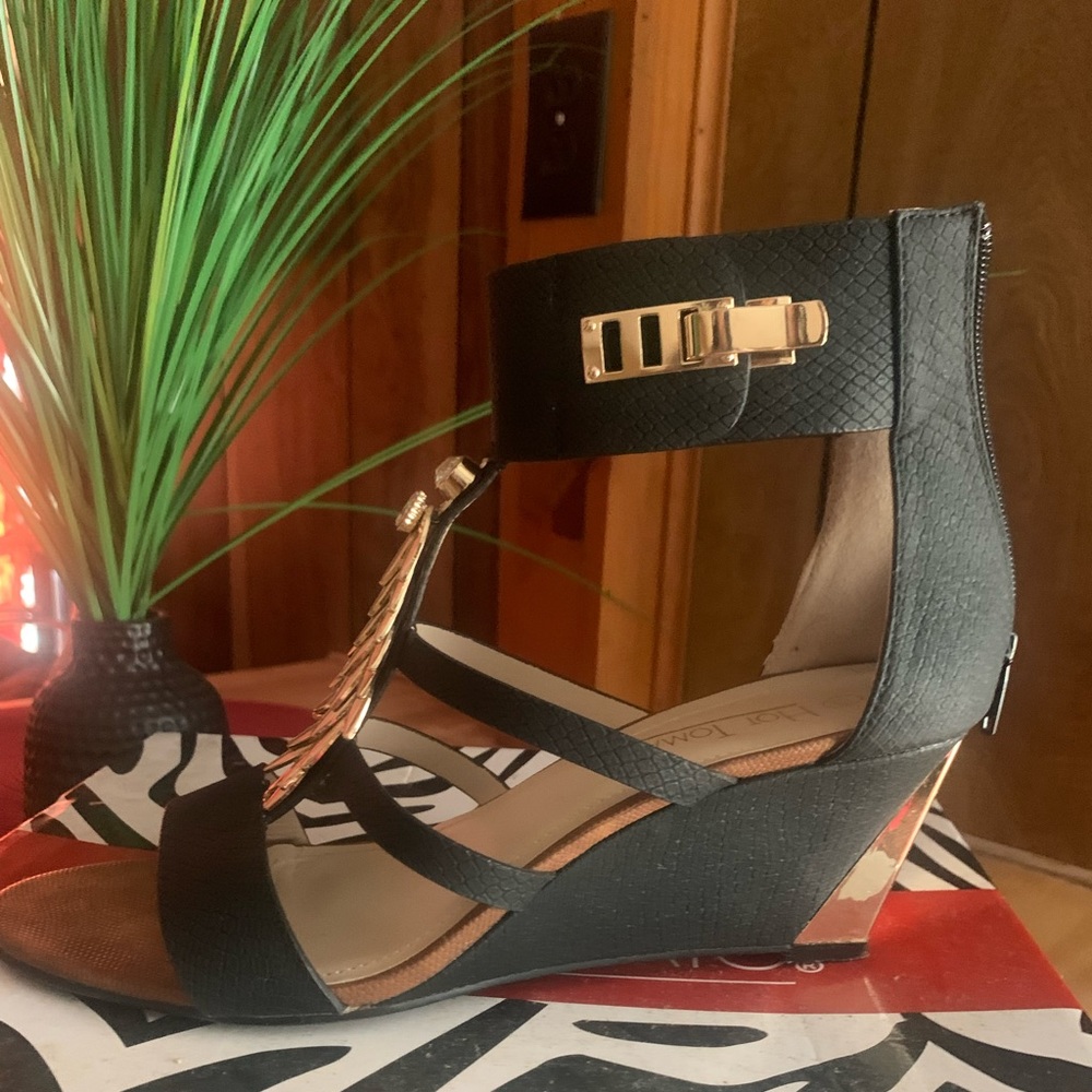 black sandal